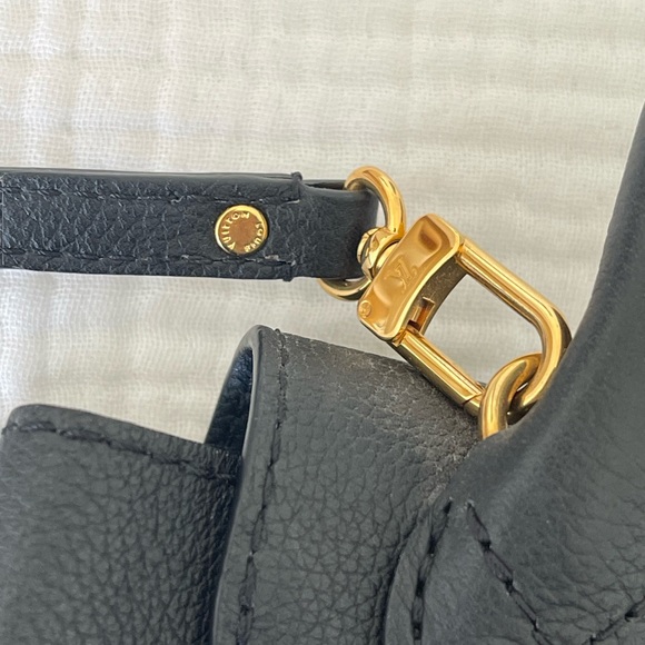 Authentic Louis Vuitton Lock Me Mini Backpack Black and Gold - Picture 13 of 16
